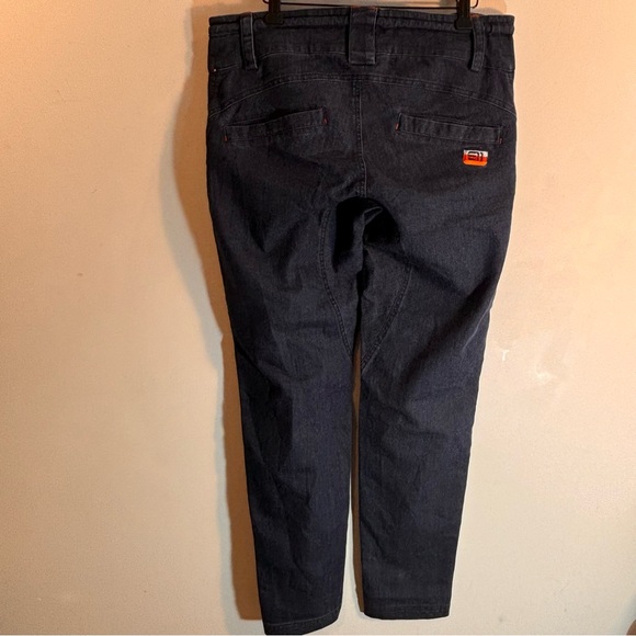 EN STATE OF ELEVENATE Sz M Cabin Pants Denim Sweden Pockets Comfort Pants NEW - Picture 8 of 13